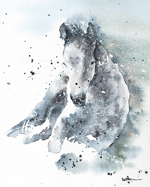 Painting of foal