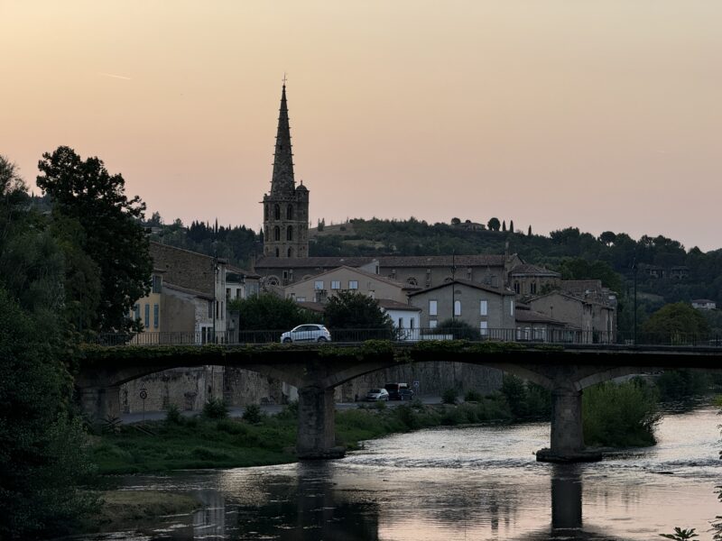 A bridge over a river in France