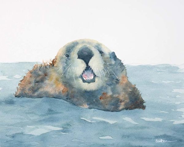 otter painting