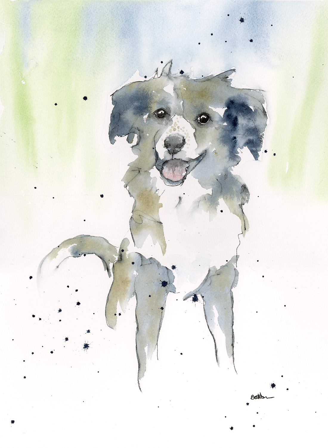 dog painting