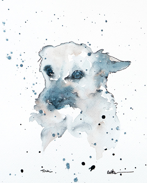 dog watercolour