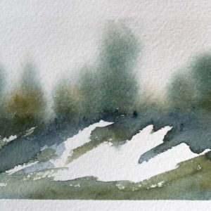 landscape watercolour