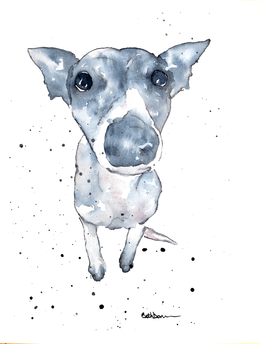 dog painting