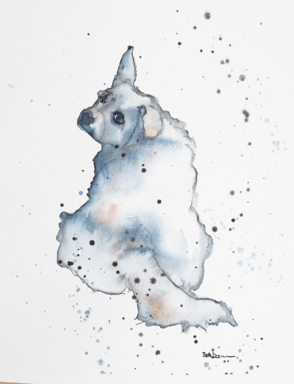 dog watercolour